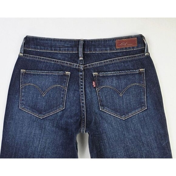 Levi's Size 27X30 Womens Bold Curve Bootcut Blue Denim 5 Pocket Logo Jeans NWT - Picture 13 of 14